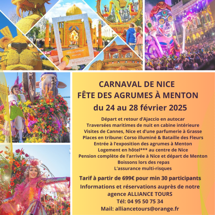 CARNAVAL NICE ET AGRUMES MENTON
