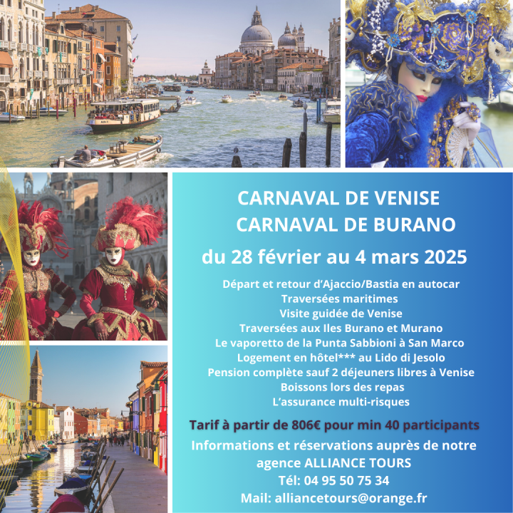 carnaval de venise du 28 février au 4 mars 2025